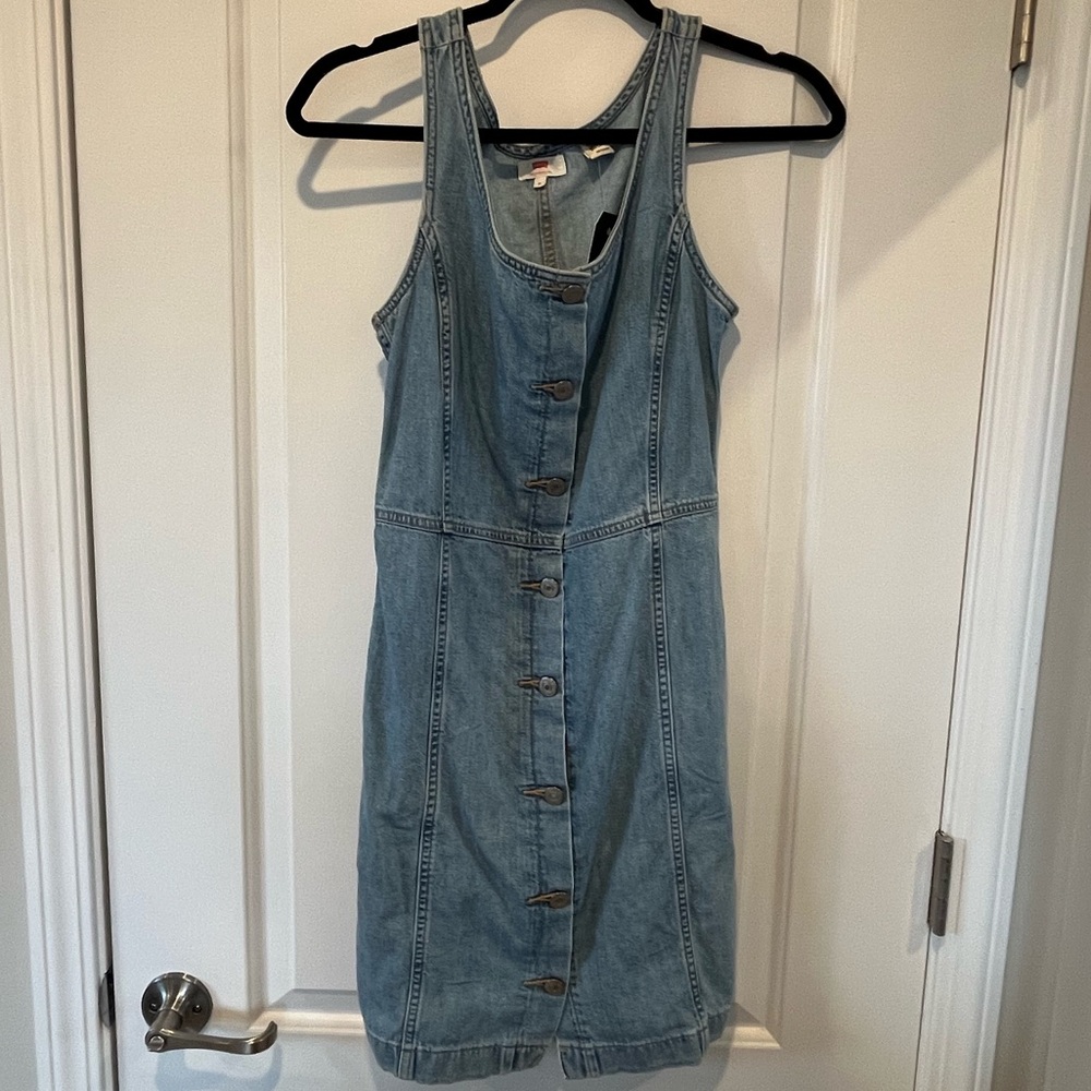 Levi’s - Denim Sleeveless Button Up Tank Style Dress - Size XS - New